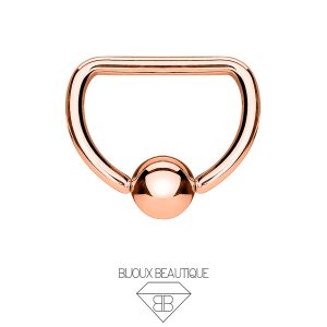 D-Shaped CBR Hoop – Rose Gold