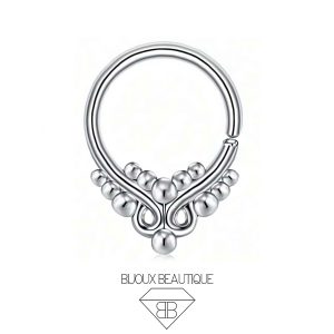 Boho Seam Hoop – Silver
