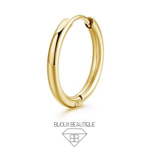 Plain Thick Clicker Hoop – Gold